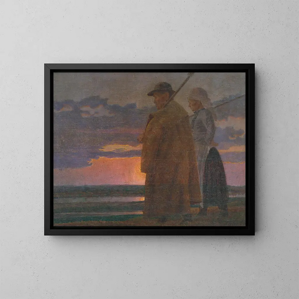Ritorno al lavoro - Ivan Rabuzin — quadro incorniciato alla parete