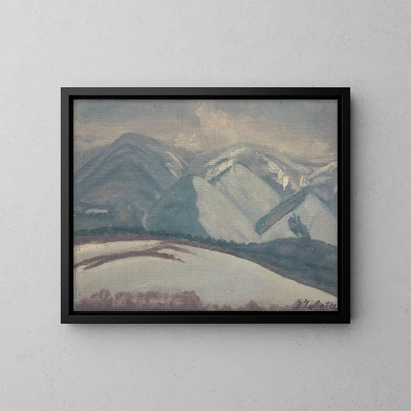 Montagne innevate - Ivan Rabuzin — quadro incorniciato alla parete