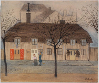 Ivar Arosenius - ServantGirl and Policeman.webp