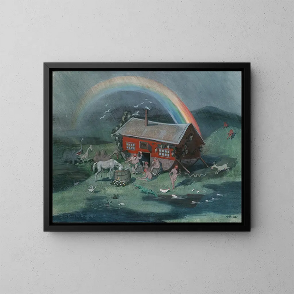 La première taverne - Ivar Arosenius — quadro incorniciato alla parete