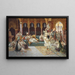 Una danza di harem - Jean-Gabriel Delincourt — quadro incorniciato alla parete