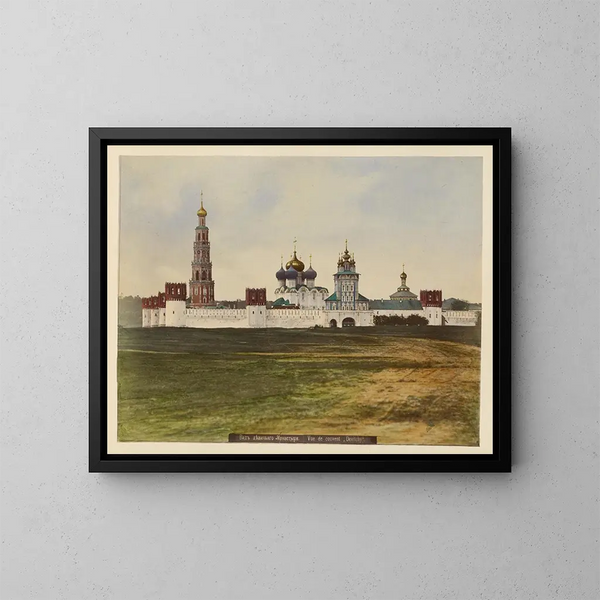 Vista del monastero di Devichiago - J Daziaro — quadro incorniciato alla parete
