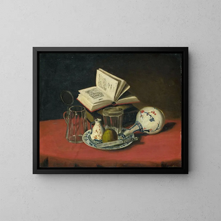 Natura morta - J de Clercq — quadro incorniciato alla parete
