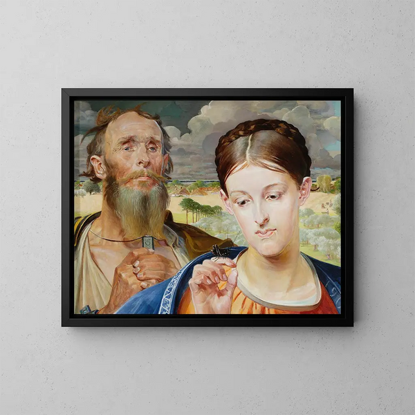 Musica, ala sinistra del trittico - Jacek Malczewski — quadro incorniciato alla parete