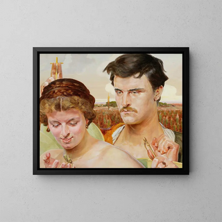 Musica, ala destra del trittico - Jacek Malczewski — quadro incorniciato alla parete
