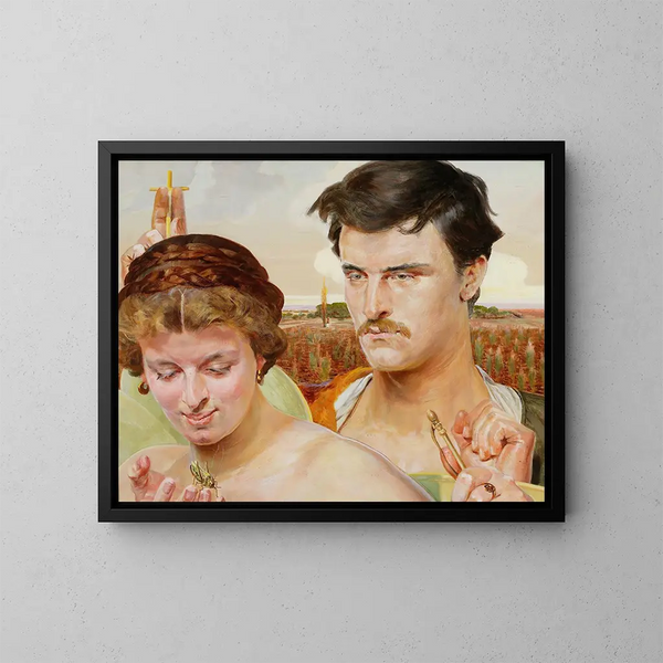 Musica, ala destra del trittico - Jacek Malczewski — quadro incorniciato alla parete