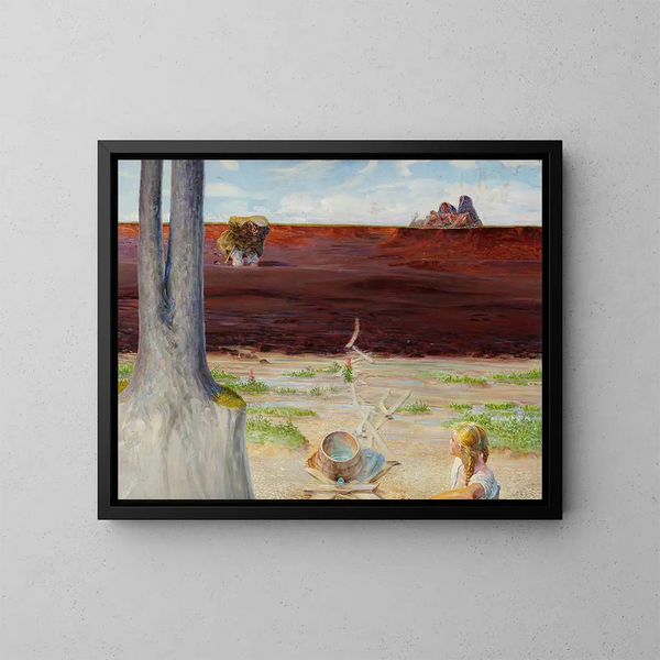 La mia vita, parte del trittico - Jacek Malczewski — quadro incorniciato alla parete