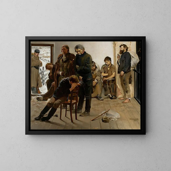 In viaggio verso l'esilio, prigionieri - Jacek Malczewski — quadro incorniciato alla parete