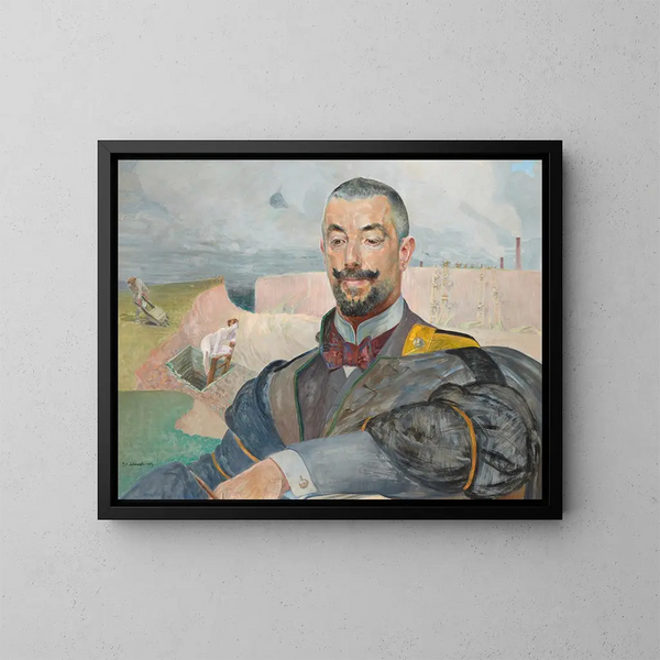 Ritratto di Erazm Barcz - Jacek Malczewski — quadro incorniciato alla parete