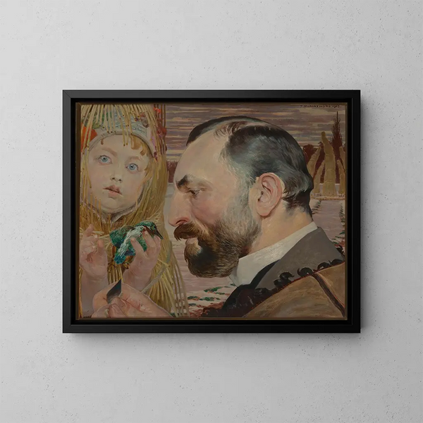 Ritratto di Feliks Jasieski - Jacek Malczewski — quadro incorniciato alla parete