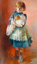 Portrait de Julia, fille de l'artiste, avec une poupée - Jacek Malczewski — vista dell’opera