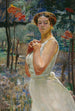 Ritratto di una donna davanti a un boschetto di sorbiers - Jacek Malczewski — vista dell’opera