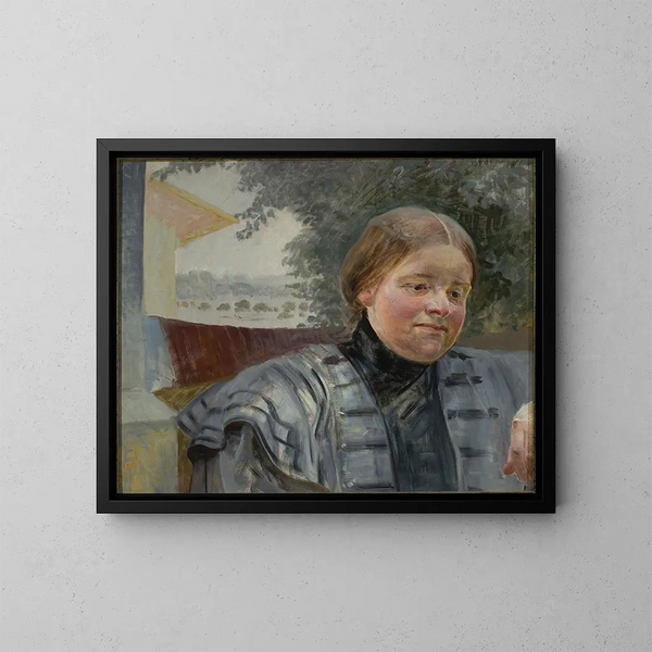 Ritratto di suor Hélène - Jacek Malczewski — quadro incorniciato alla parete