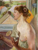 Bolle di sapone Donna con una tazza - Jacek Malczewski — vista dell’opera