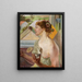 Bolle di sapone Donna con una tazza - Jacek Malczewski — quadro incorniciato alla parete
