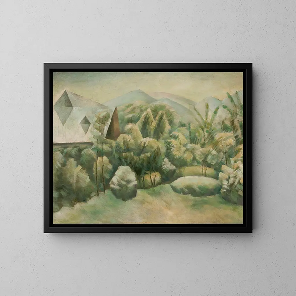 Giardino a Zakopane - Jacek Mierzejewski — quadro incorniciato alla parete