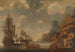 Una squadriglia francese vicino a una costa rocciosa - Jacob Adriaensz Bellevois — vista dell’opera