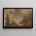 Una squadriglia francese vicino a una costa rocciosa - Jacob Adriaensz Bellevois — quadro incorniciato alla parete