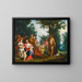 San Giovanni Battista che predica - Jacob Andries Beschey — quadro incorniciato alla parete