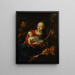 Sacra Famiglia con il bambino san Giovanni Battista - Jacob Carl Stauder — quadro incorniciato alla parete