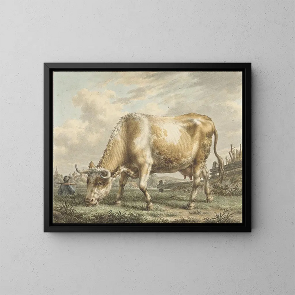 Vache paissant - Jacob Cats — quadro incorniciato alla parete