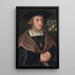 Ritratto di Mathias Mulich 1470-1528 Sindaco di Lubecca - Jacob Claesz van Utrecht — quadro incorniciato alla parete