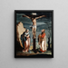 Il Cristo in croce tra la Vergine e san Giovanni - Atelier di Jacob Clauser — quadro incorniciato alla parete