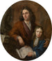 Il scultore Willem Kerricx e suo figlio Willem Ignatius - Jacob Denys — vista dell’opera