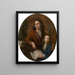 Il scultore Willem Kerricx e suo figlio Willem Ignatius - Jacob Denys — quadro incorniciato alla parete