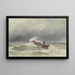 Salvataggio in mare - Jacob Eduard van Heemskerck van Beest — quadro incorniciato alla parete