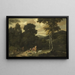 Paesaggio con cacciatori - Jacob Esselens — quadro incorniciato alla parete