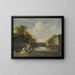 Paesaggio fluviale con pescatori - Jacob Esselens — quadro incorniciato alla parete