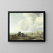 Vista sulla spiaggia - Jacob Esselens — quadro incorniciato alla parete