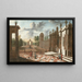 Vista architettonica con personaggi - Jacob Ferdinand Saeys — quadro incorniciato alla parete