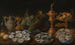 Nature morte con ostriche, frutta e pasticceria - Jacob Foppens van Es — vista dell’opera