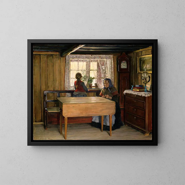 Visita nonna - Jacob Glersen — quadro incorniciato alla parete