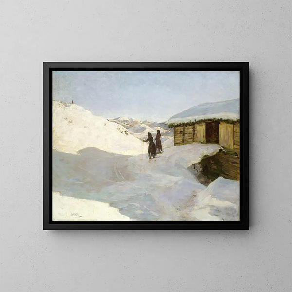 Inverno a Vgsli nel Telemark - Jacob Glersen — quadro incorniciato alla parete