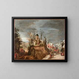 Jacob Grimmer - Allgorie des Saisons dans un paysage.webp