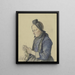 Fille Schwlm tricotant - Jacob Happ — quadro incorniciato alla parete