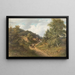 Strada di campagna animata in estate - Jacob Hoffmann — quadro incorniciato alla parete