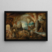 La discesa agli inferi - Jacob Isaacsz van Swanenburg — quadro incorniciato alla parete