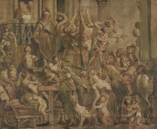Flagellazione dei colpevoli - Jacob Jordaens — vista dell’opera