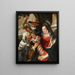 Santa Famiglia con Santa Anna - Jacob Jordaens — quadro incorniciato alla parete