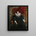 Ritratto di Catharina Behaghel - Jacob Jordaens — quadro incorniciato alla parete
