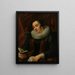 Ritratto di una donna - Jacob Jordaens — quadro incorniciato alla parete
