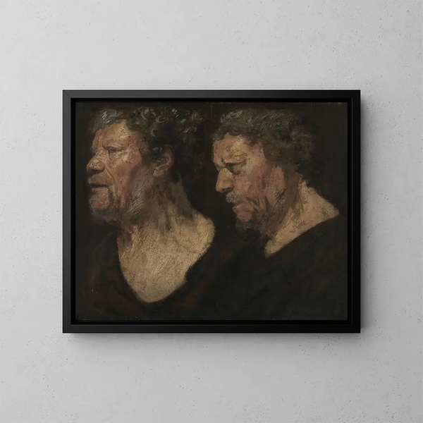 Studi della testa di Abraham Grapheus - Jacob Jordaens — quadro incorniciato alla parete