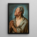 Studio di un vecchio con le mani giunte - Jacob Jordaens — quadro incorniciato alla parete