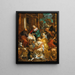 L'Adorazione dei Magi - Jacob Jordaens — quadro incorniciato alla parete