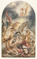 La Conversion de Saul avec le Christ et la croix - Jacob Jordaens — vista dell’opera