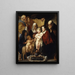 La Sainte Famille avec sainte Anne et le jeune Baptiste et ses parents - Jacob Jordaens — quadro incorniciato alla parete